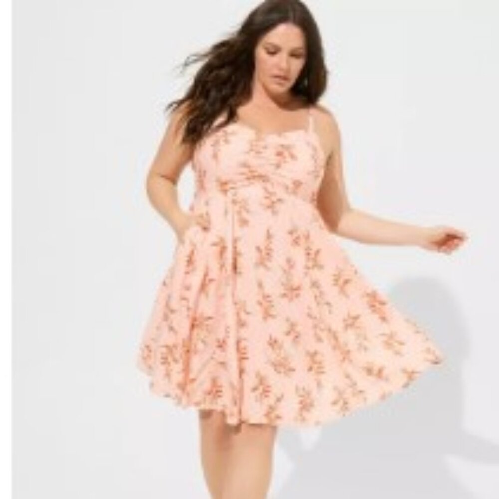 Torrid Mini Challis Skater Dress